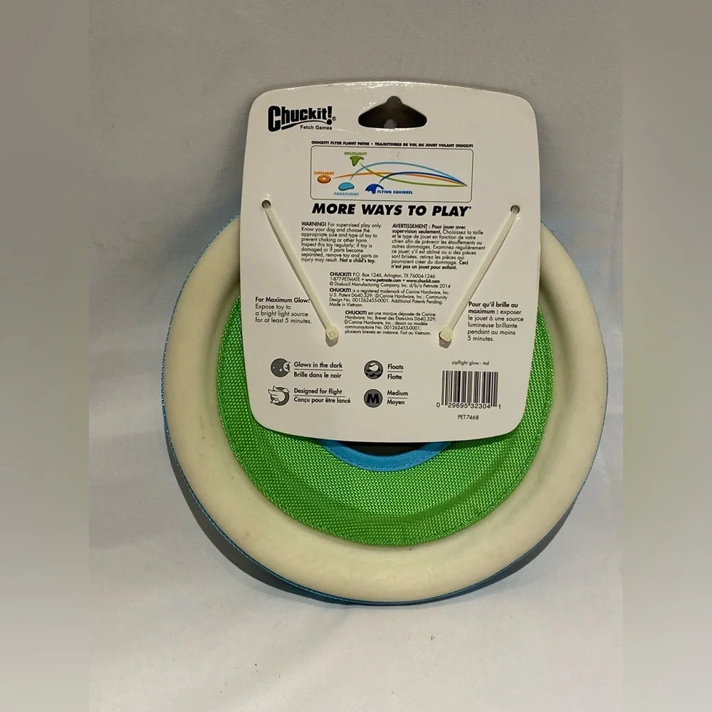 Chuckit! Max Glow Zipflight Dog Toy